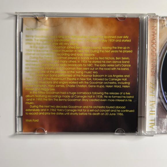 The Best of Benny Goodman – All That Jazz CD (2001, Fourmatt Jazz/Blues Series) - Picture 6 of 8